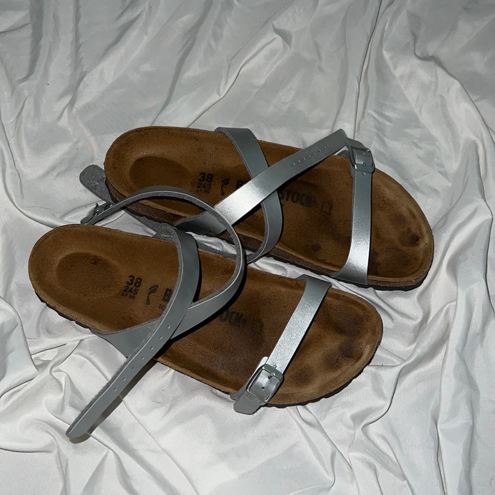 38 Silver Daloa Wrap Birkenstock